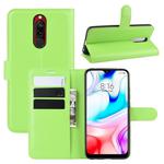For Xiaomi Redmi 8 Litchi Texture Horizontal Flip Leather Case with Wallet & Holder & Card Slots(Green)