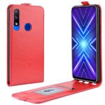 For Honor 9X Crazy Horse Vertical Flip Leather Protective Case(Red)