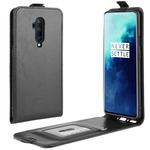 For OnePlus 7T Pro Crazy Horse Vertical Flip Leather Protective Case(Black)