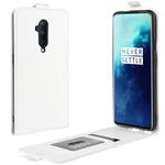 For OnePlus 7T Pro Crazy Horse Vertical Flip Leather Protective Case(White)