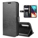 For Oppo K5   R64 Texture Single Fold Horizontal Flip Leather Case with Holder & Card Slots & Wallet(Black)