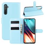For Oppo K5 Litchi Texture Horizontal Flip Leather Case with Wallet & Holder & Card Slots(Blue)