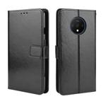 For OnePlus 7T  Retro Crazy Horse Texture Horizontal Flip Leather Case with Holder & Card Slots & Photo Frame(Black)