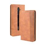 For Oppo Reno2 F/ Reno2 Z Magnetic Buckle Retro Crazy Horse Texture Horizontal Flip Leather Case with Holder & Card Slots & Photo Frame(Brown)