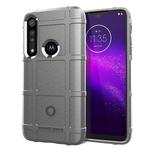 For Moto One Macro Full Coverage Shockproof TPU Case(Grey)