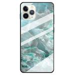 For iPhone 11 Pro Fashion Marble Tempered Glass CaseProtective Shell Glass Cover Phone Case(Young)