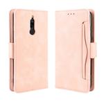 For Xiaomi Redmi 8 Wallet Style Skin Feel Calf Pattern Leather Case with Separate Card Slot(Pink)