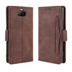 For Sony Xperia 8 Wallet Style Skin Feel Calf Pattern Leather Case with Separate Card Slot(Brown)
