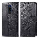 For Xiaomi Redmi 8  Butterfly Love Flower Embossed Horizontal Flip Leather Case with Bracket Lanyard Card Slot Wallet(Black)