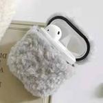 For Apple AirPods1/2  Plush Bluetooth Headphone Protective Case(Gray)