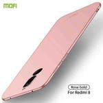 For Xiaomi RedMi 8 MOFI Frosted PC Ultra-thin Hard Case(Rose gold)