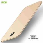 For Xiaomi RedMi 8A MOFI Frosted PC Ultra-thin Hard Case(Gold)
