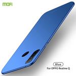 For OPPO Realme Q MOFI Frosted PC Ultra-thin Hard Case(Blue)