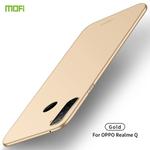 For OPPO Realme Q MOFI Frosted PC Ultra-thin Hard Case(Gold)