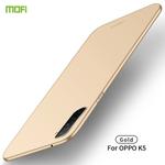 For OPPO K5 MOFI Frosted PC Ultra-thin Hard Case(Gold)