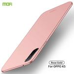 For OPPO K5 MOFI Frosted PC Ultra-thin Hard Case(Rose gold)