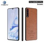 For Xiaomi Mi 9 Pro PINWUYO Pin Rui Series Classical Leather, PC + TPU + PU Leather Waterproof And Anti-fall All-inclusive Protective Shell(Brown)