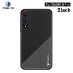 For Xiaomi Mi 9 Pro PINWUYO Rong Series  Shockproof PC + TPU+ Chemical Fiber Cloth Protective Cover(Black)