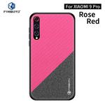 For Xiaomi Mi 9 Pro PINWUYO Rong Series  Shockproof PC + TPU+ Chemical Fiber Cloth Protective Cover(Red)