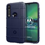 For Moto G8 Plus Full Coverage Shockproof TPU Case(Blue)