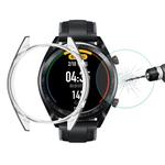 For HUAWEI Watch GT Classic / GT Active / GT Sport 46mm ENKAY Hat-prince 2 in 1 Full Coverage Transparent TPU Case + 0.2mm 9H 2.15D Curved Edge Tempered Glass Film