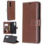 For Sony Xperia 5 Crazy Horse Texture Horizontal Flip Leather Case with Holder & Card Slots & Wallet & Photo Frame(Brown)