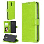 For Nokia 3.2 Crazy Horse Texture Horizontal Flip Leather Case with Holder & Card Slots & Wallet & Photo Frame(Green)