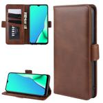 For OPPO A9 (2020) / A5 (2020) Dual-side Magnetic Buckle Horizontal Flip Leather Case with Holder & Card Slots & Wallet & Photo Frame(Brown)