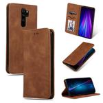 For Xiaomi Redmi Note8 Pro Retro Skin Feel Business Magnetic Horizontal Flip Leather Case(Brown)