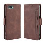 For Oppo Reno A Wallet Style Skin Feel Calf Pattern Leather Case with Separate Card Slot(Brown)