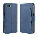 For Oppo Reno A Wallet Style Skin Feel Calf Pattern Leather Case with Separate Card Slot(Blue)