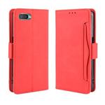 For Oppo Reno A Wallet Style Skin Feel Calf Pattern Leather Case with Separate Card Slot(Red)