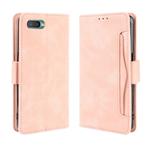 For Oppo Reno A Wallet Style Skin Feel Calf Pattern Leather Case with Separate Card Slot(Pink)