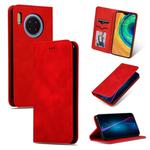 For Huawei Mate 30 Pro Retro Skin Feel Business Magnetic Horizontal Flip Leather Case(Red)