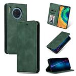 For Huawei Mate 30 Pro Retro Skin Feel Business Magnetic Horizontal Flip Leather Case(Army Green)