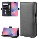 For OPPO A5 / A3s / AX5 Dual-side Magnetic Buckle Horizontal Flip Leather Case with Holder & Card Slots & Wallet & Photo Frame(Black)