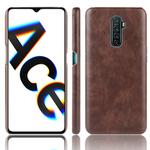 For Oppo Realme X2 Pro / Reno Ace Shockproof Litchi Texture PC + PU Case(Brown)