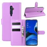 For vivo NEX 3 Litchi Texture Horizontal Flip Leather Case with Wallet & Holder & Card Slots(Purple)