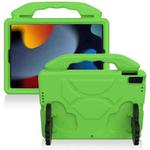 For iPad 10.2 EVA Flat Anti Falling Protective Shell with Thumb Bracket(Green)