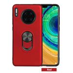 For Huawei Mate 30 Pro， 360 Rotary Multifunctional Stent PC+TPU Case with Magnetic Invisible Holder(Red)