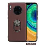 For Huawei Mate 30 Pro， 360 Rotary Multifunctional Stent PC+TPU Case with Magnetic Invisible Holder(Jujube Red)
