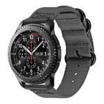 For Samsung Galaxy Watch Active 2 22mm / Gear S3 Nylon Three-ring Watch Band(Gray)