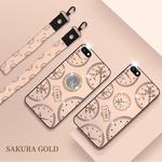 For OPPO R15x / K1 Fashion Clock Pattern Rhinestone Mobile Phone Shell with Bracket / Hand Rope / Lanyard(Rose Gold)