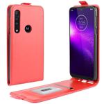 For Motorola One Macro / G8 Play Crazy Horse Vertical Flip Leather Protective Case(Red)