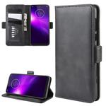 For Motorola One Macro / G8 Play Wallet Stand Leather Cell Phone Case with Wallet & Holder & Card Slots(Black)