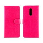 For LG Stylo 5 Crazy Horse Texture Horizontal Flip Leather Case with Holder & Card Slots & Wallet & Photo Frame(Magenta)