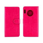 For Huawei Mate30 Pro Crazy Horse Texture Horizontal Flip Leather Case with Holder & Card Slots & Wallet & Photo Frame(Magenta)