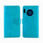 For Huawei Mate30 Pro Crazy Horse Texture Horizontal Flip Leather Case with Holder & Card Slots & Wallet & Photo Frame(Baby Blue)