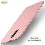 For OPPO Reno2 Z MOFI Frosted PC Ultra-thin Hard Case(Rose gold)