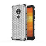 For Motorola Moto E5 Play Go Shockproof Honeycomb PC + TPU Case(White)